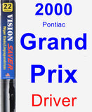 Driver Wiper Blade for 2000 Pontiac Grand Prix - Vision Saver