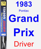 Driver Wiper Blade for 1983 Pontiac Grand Prix - Vision Saver