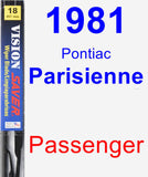 Passenger Wiper Blade for 1981 Pontiac Parisienne - Vision Saver