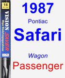 Passenger Wiper Blade for 1987 Pontiac Safari - Vision Saver