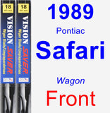 Front Wiper Blade Pack for 1989 Pontiac Safari - Vision Saver