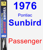 Passenger Wiper Blade for 1976 Pontiac Sunbird - Vision Saver