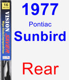 Rear Wiper Blade for 1977 Pontiac Sunbird - Vision Saver