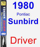 Driver Wiper Blade for 1980 Pontiac Sunbird - Vision Saver