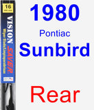 Rear Wiper Blade for 1980 Pontiac Sunbird - Vision Saver