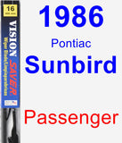 Passenger Wiper Blade for 1986 Pontiac Sunbird - Vision Saver