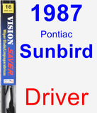 Driver Wiper Blade for 1987 Pontiac Sunbird - Vision Saver