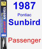 Passenger Wiper Blade for 1987 Pontiac Sunbird - Vision Saver