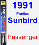 Passenger Wiper Blade for 1991 Pontiac Sunbird - Vision Saver