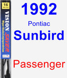 Passenger Wiper Blade for 1992 Pontiac Sunbird - Vision Saver