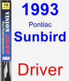 Driver Wiper Blade for 1993 Pontiac Sunbird - Vision Saver