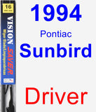 Driver Wiper Blade for 1994 Pontiac Sunbird - Vision Saver