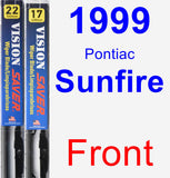 Front Wiper Blade Pack for 1999 Pontiac Sunfire - Vision Saver