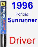 Driver Wiper Blade for 1996 Pontiac Sunrunner - Vision Saver