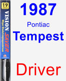 Driver Wiper Blade for 1987 Pontiac Tempest - Vision Saver