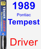 Driver Wiper Blade for 1989 Pontiac Tempest - Vision Saver