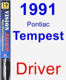 Driver Wiper Blade for 1991 Pontiac Tempest - Vision Saver