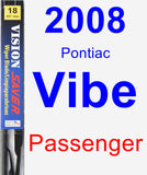 Passenger Wiper Blade for 2008 Pontiac Vibe - Vision Saver