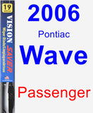 Passenger Wiper Blade for 2006 Pontiac Wave - Vision Saver