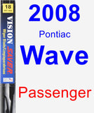 Passenger Wiper Blade for 2008 Pontiac Wave - Vision Saver