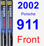 Front Wiper Blade Pack for 2002 Porsche 911 - Vision Saver