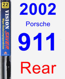 Rear Wiper Blade for 2002 Porsche 911 - Vision Saver