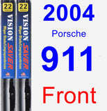 Front Wiper Blade Pack for 2004 Porsche 911 - Vision Saver