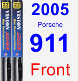 Front Wiper Blade Pack for 2005 Porsche 911 - Vision Saver