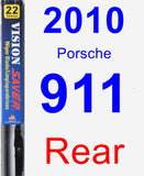 Rear Wiper Blade for 2010 Porsche 911 - Vision Saver