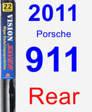 Rear Wiper Blade for 2011 Porsche 911 - Vision Saver
