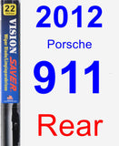 Rear Wiper Blade for 2012 Porsche 911 - Vision Saver