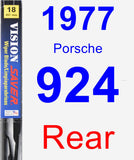 Rear Wiper Blade for 1977 Porsche 924 - Vision Saver