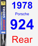 Rear Wiper Blade for 1978 Porsche 924 - Vision Saver