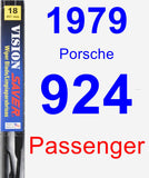 Passenger Wiper Blade for 1979 Porsche 924 - Vision Saver