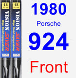 Front Wiper Blade Pack for 1980 Porsche 924 - Vision Saver