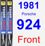 Front Wiper Blade Pack for 1981 Porsche 924 - Vision Saver