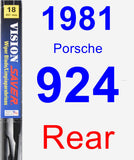 Rear Wiper Blade for 1981 Porsche 924 - Vision Saver