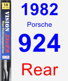 Rear Wiper Blade for 1982 Porsche 924 - Vision Saver