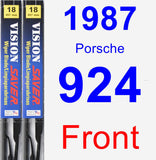 Front Wiper Blade Pack for 1987 Porsche 924 - Vision Saver