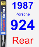 Rear Wiper Blade for 1987 Porsche 924 - Vision Saver