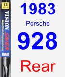 Rear Wiper Blade for 1983 Porsche 928 - Vision Saver