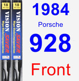 Front Wiper Blade Pack for 1984 Porsche 928 - Vision Saver