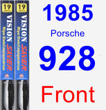 Front Wiper Blade Pack for 1985 Porsche 928 - Vision Saver