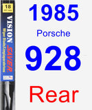 Rear Wiper Blade for 1985 Porsche 928 - Vision Saver