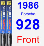 Front Wiper Blade Pack for 1986 Porsche 928 - Vision Saver