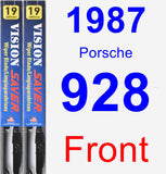 Front Wiper Blade Pack for 1987 Porsche 928 - Vision Saver