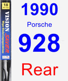 Rear Wiper Blade for 1990 Porsche 928 - Vision Saver