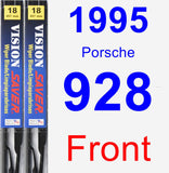 Front Wiper Blade Pack for 1995 Porsche 928 - Vision Saver