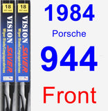 Front Wiper Blade Pack for 1984 Porsche 944 - Vision Saver