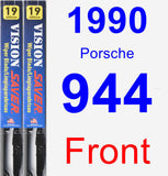 Front Wiper Blade Pack for 1990 Porsche 944 - Vision Saver